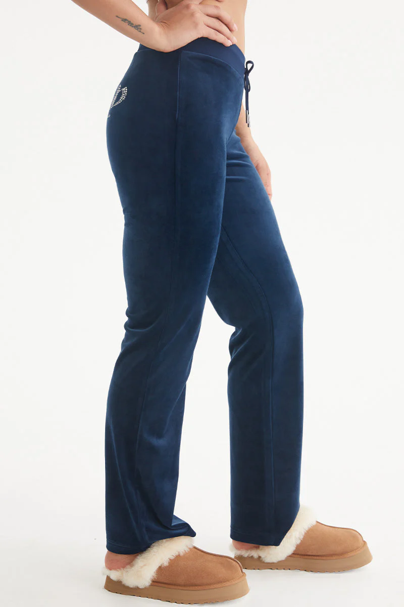 Bride Customizable Big Bling Velour Track Pants - Image 4