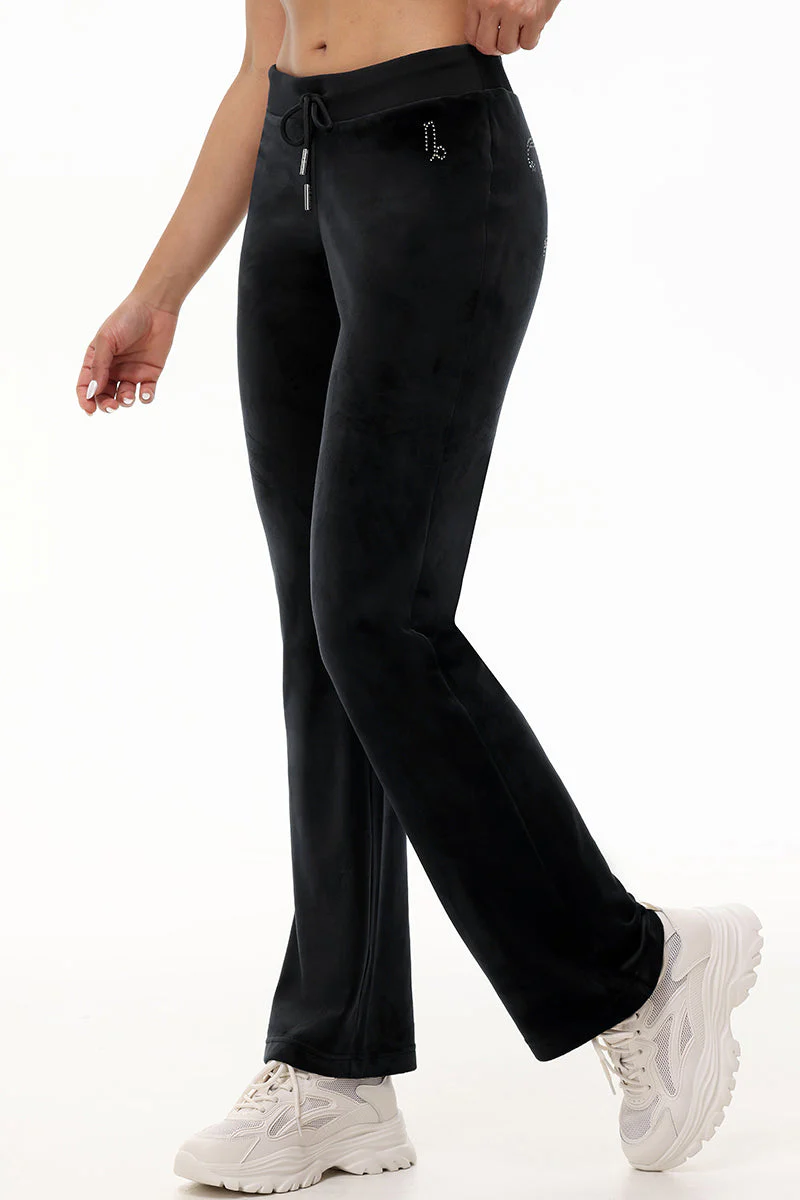 Custom Zodiac OG Big Bling Velour Track Pants - Image 11