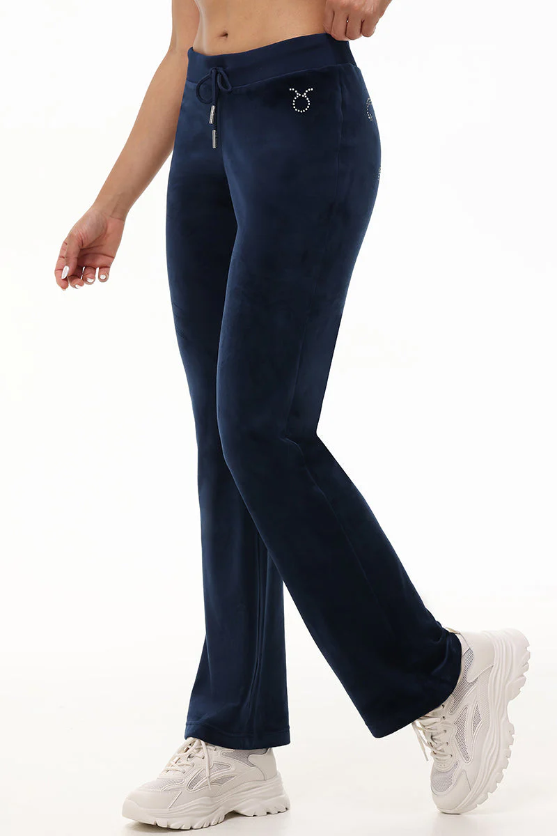 Custom Zodiac OG Big Bling Velour Track Pants - Image 5