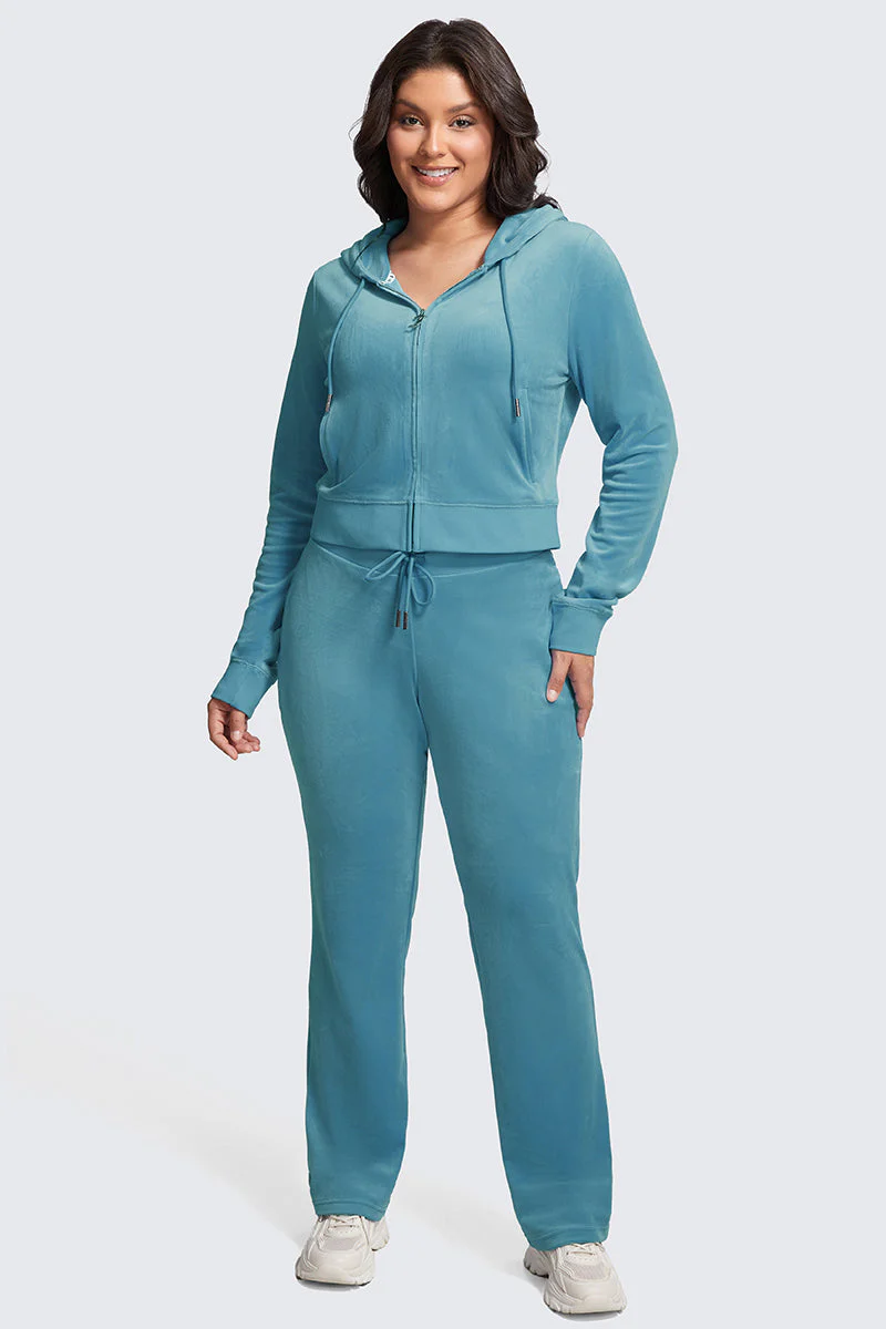 Plus-Size OG Big Bling Velour Track Pants - Image 5