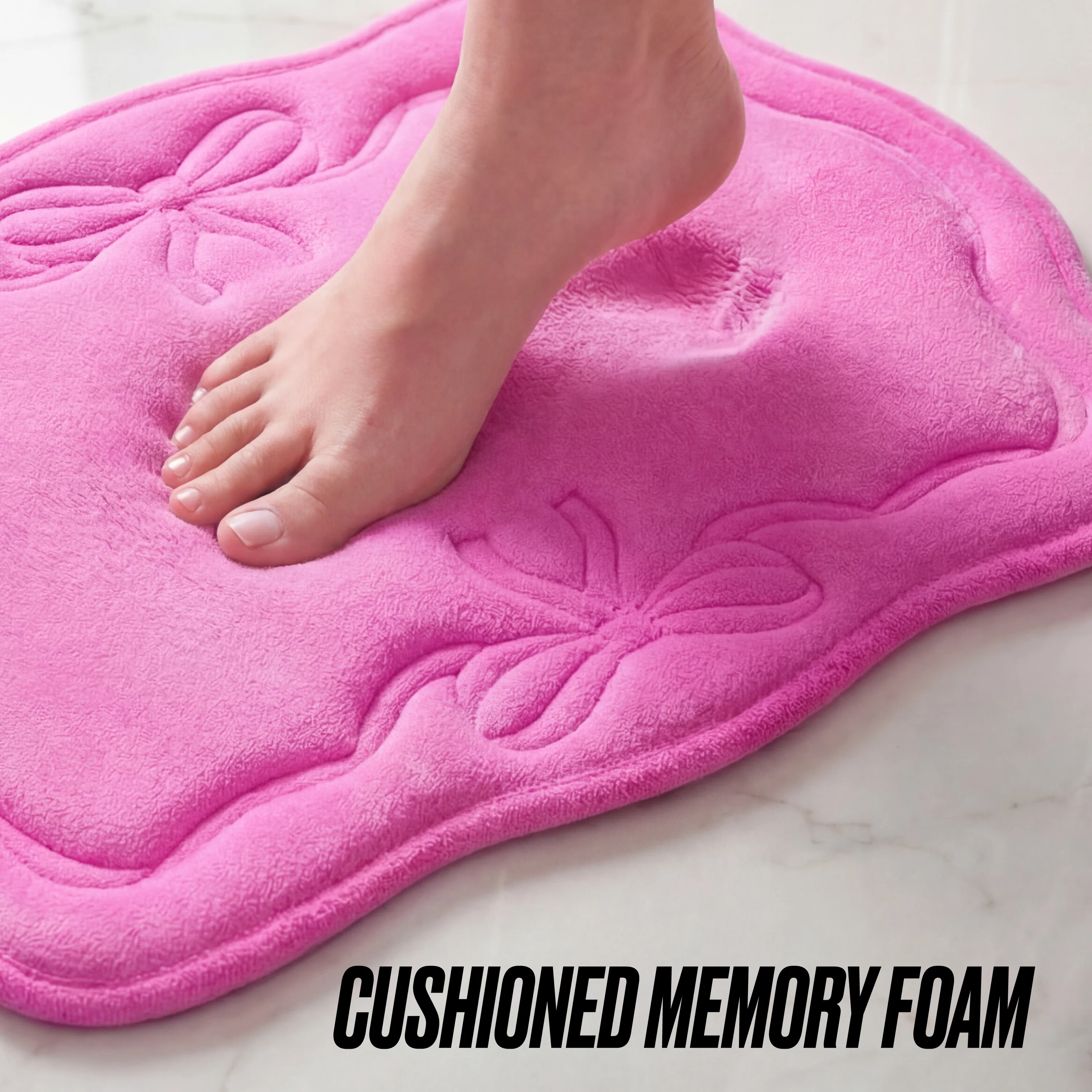 Quilted Memory Foam Bath Mat, 17" x 24" - Image 7