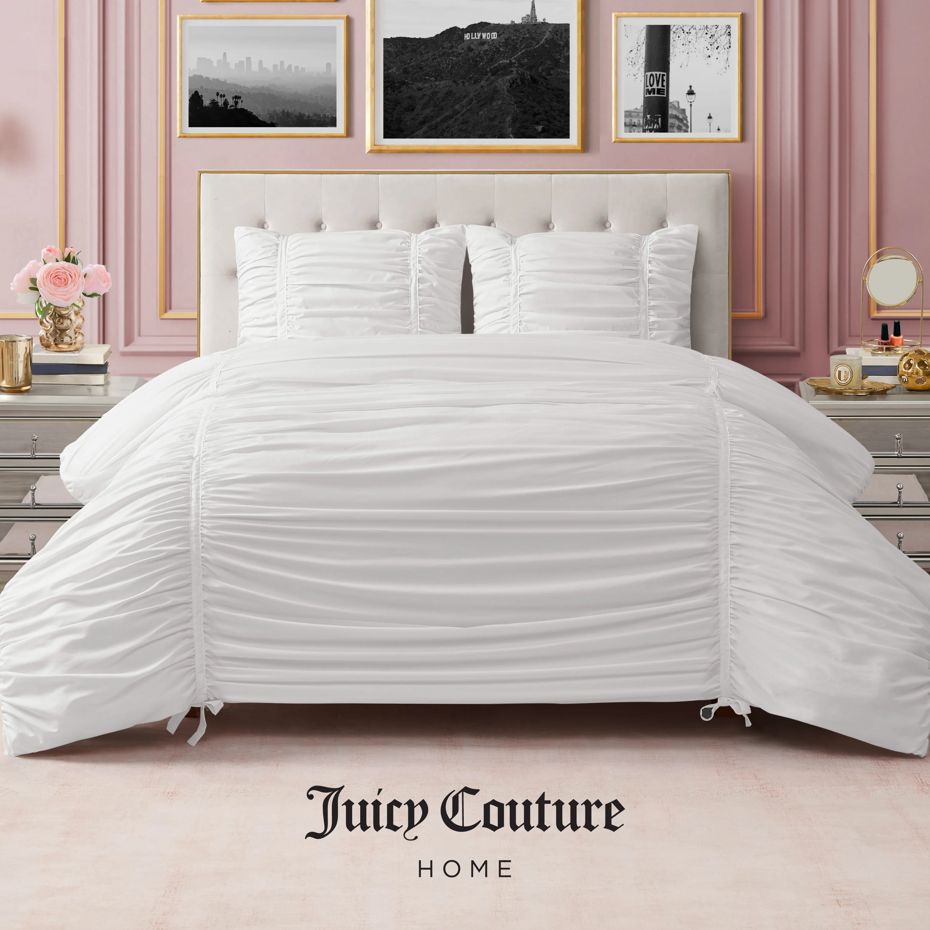 Ribbon Ruched Comforter Set - Image 4