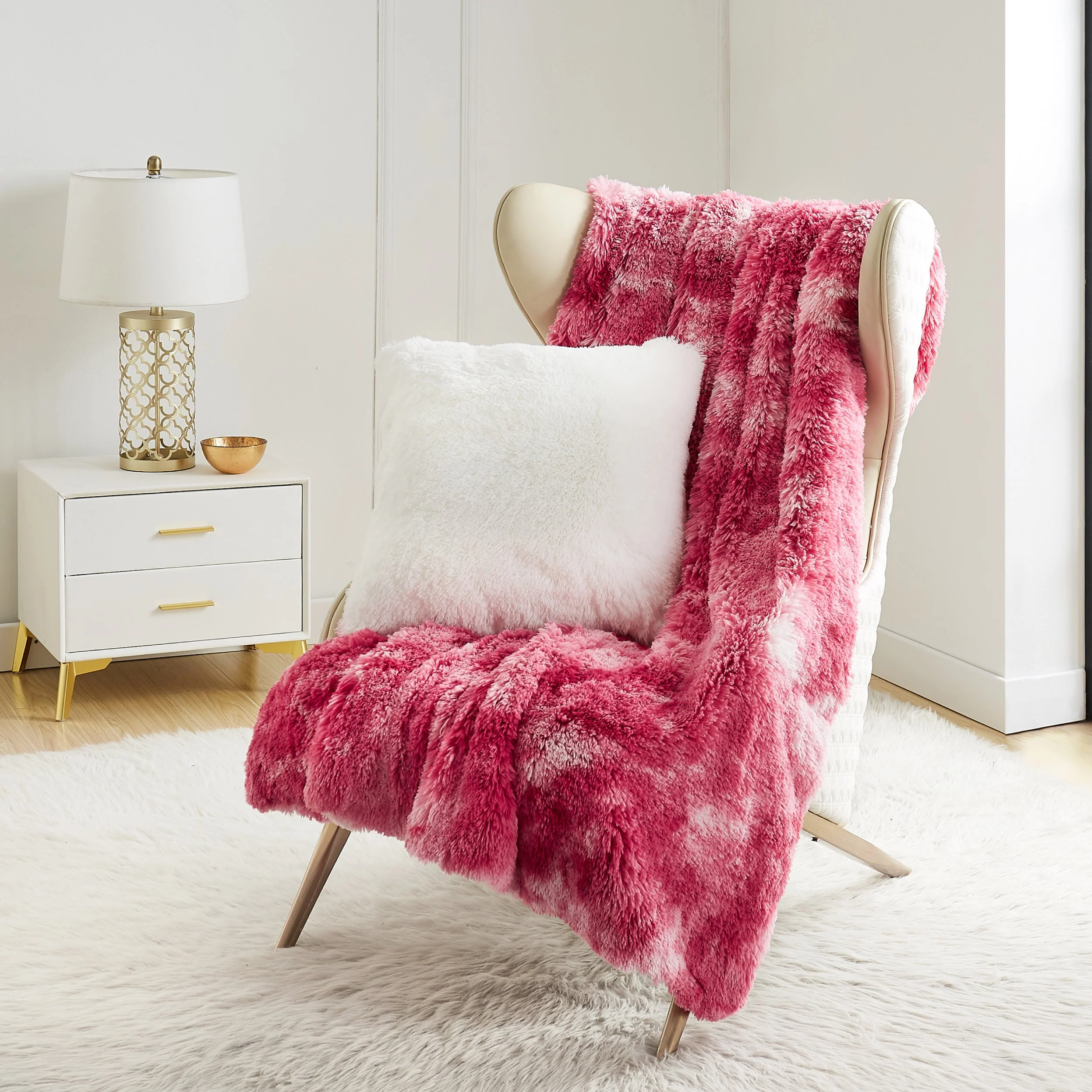 Shaggy Faux Fur Plush Blanket - Image 3