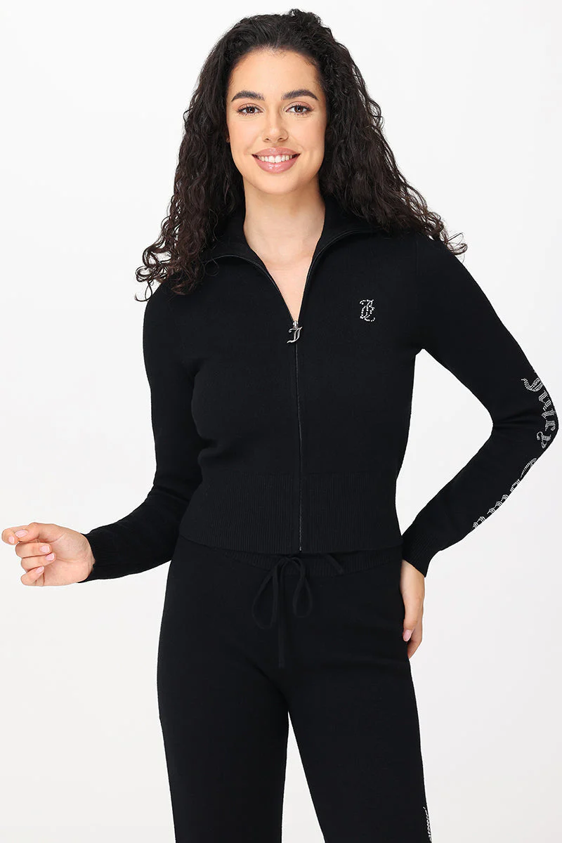 Small Bling Knit Cropped Jacket - Image 2